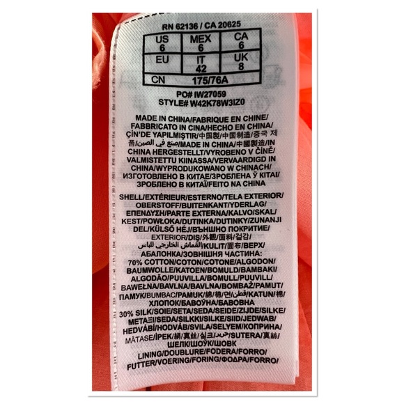 Guess Twisted Tank Dress Handkerchief Hem Racerback Lace Sz 6 NWT - Picture 9 of 9